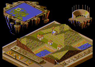Two Tribes - Populous II (Europe) In game screenshot